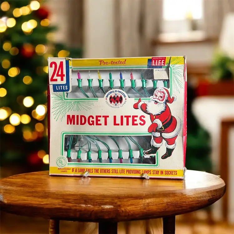 New Old Stock Christmas Lights Box