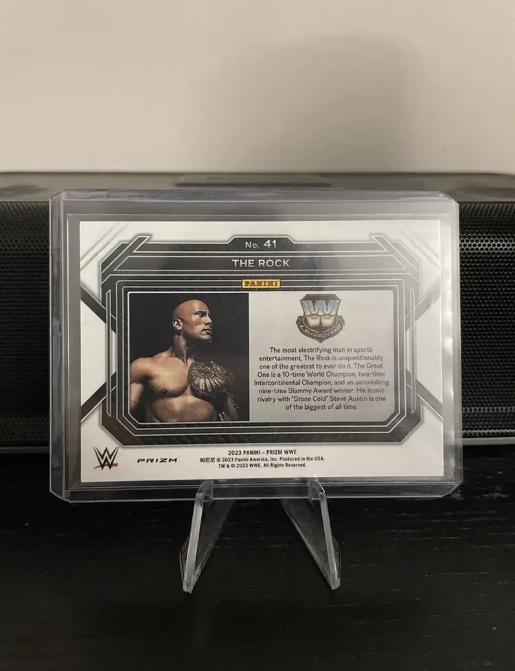 The Rock 2023 Prizm Cracked Ice