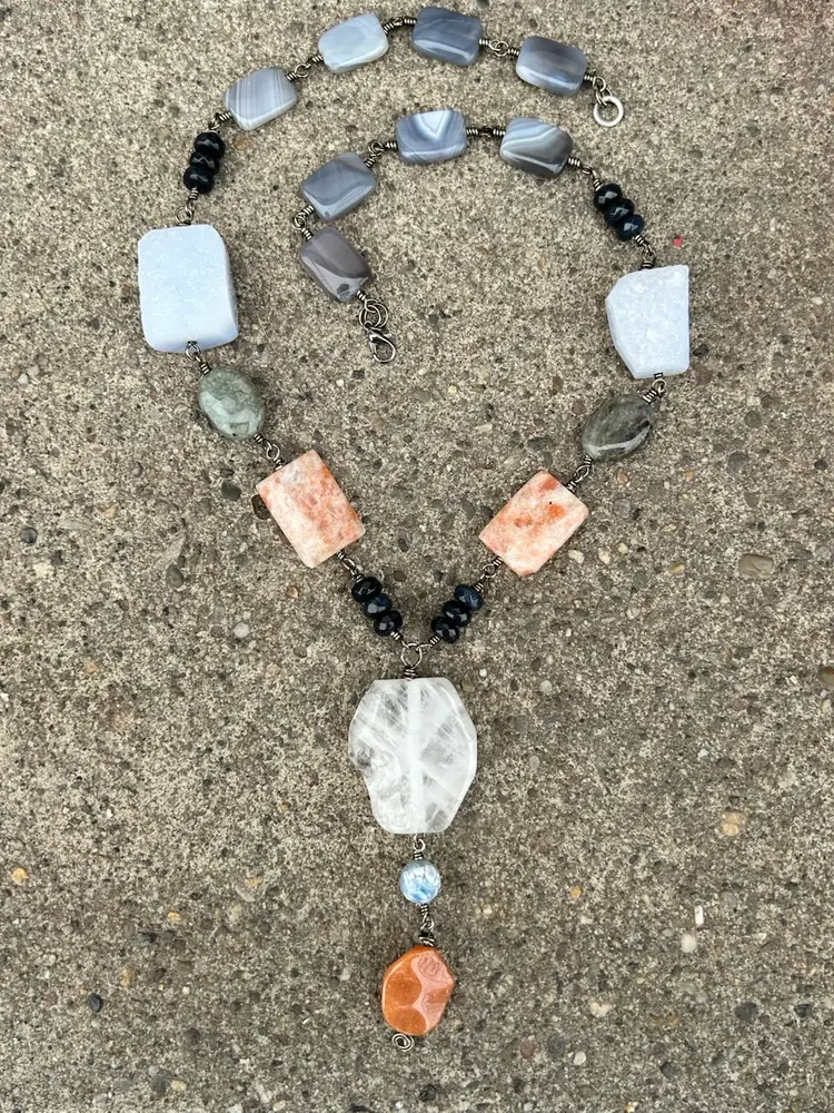The Oracle - OOAK Handmade Gemstone Necklace By Me