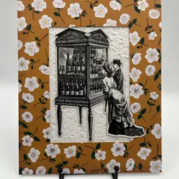 Collage Art — WINE 🍷— Made By Me , Image Source 1980s book reproduction of 19th century wood block prints.