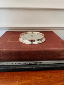 Vintage Silverplate and Mirrored Wine/Candle Coasters