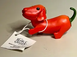 Enesco Home Grown Red Pepper Anthropomorphic Dachshund Figurine 2008