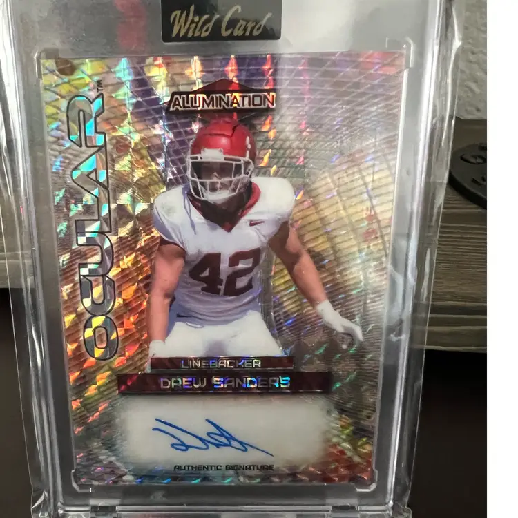 Drew Sanders 4/5 Ocular 2023 Wild Card Alumination Arkansas Razorbacks Denver Broncos FOOTBALL CARD