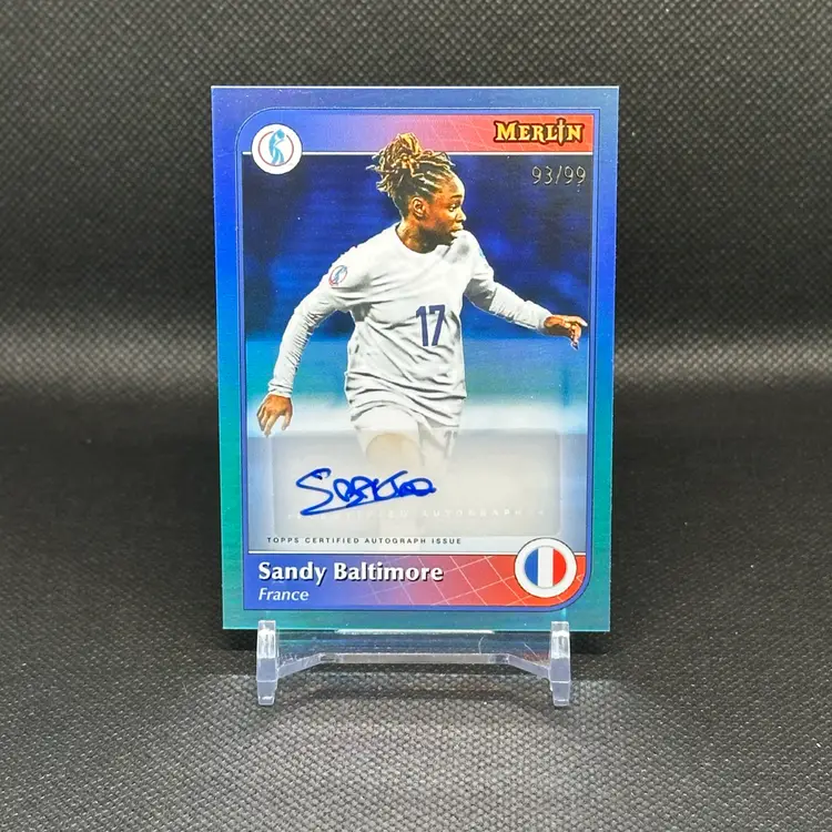 Sandy Baltimore Auto /99 2025 Topps Merlin Euros Autograph - France