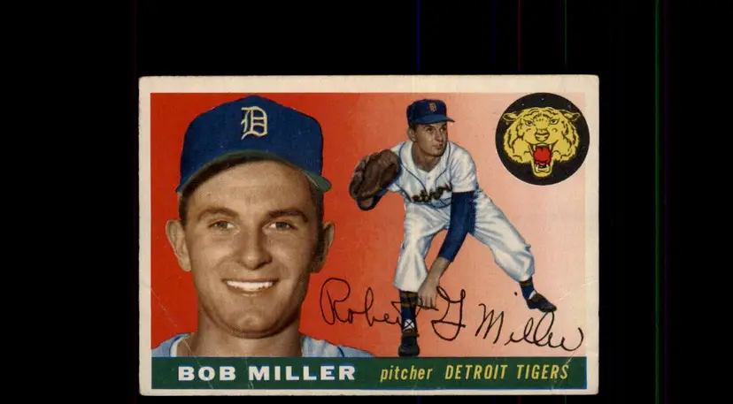 1955 Topps #9 Bob Miller - (pk-tl1) - Detroit Tigers