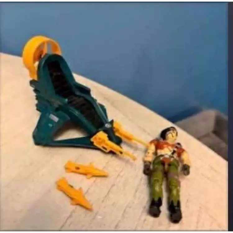 G.I. Joe Cobra Air Skiff With Figure Zanzibar 1987