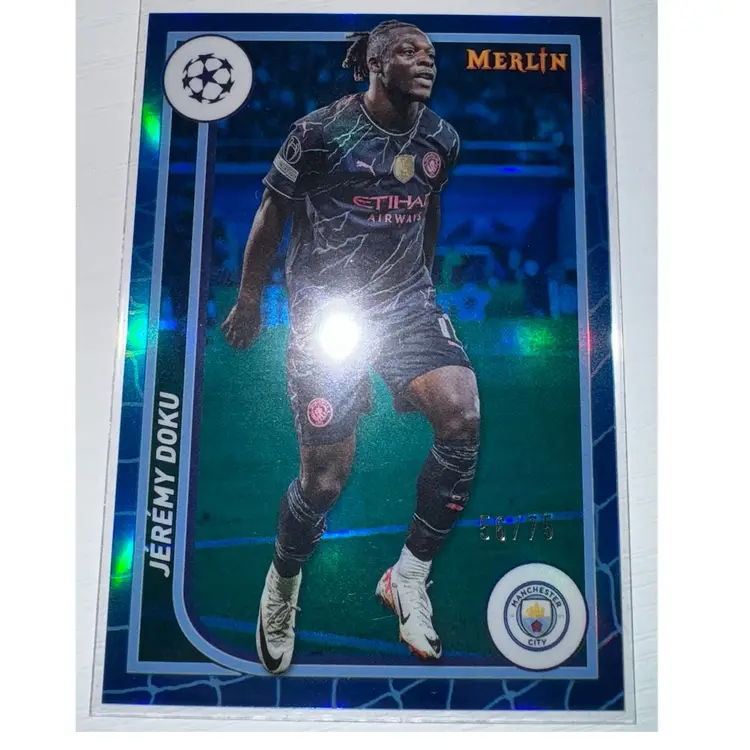 Manchester City 5 Card Soccer Lot