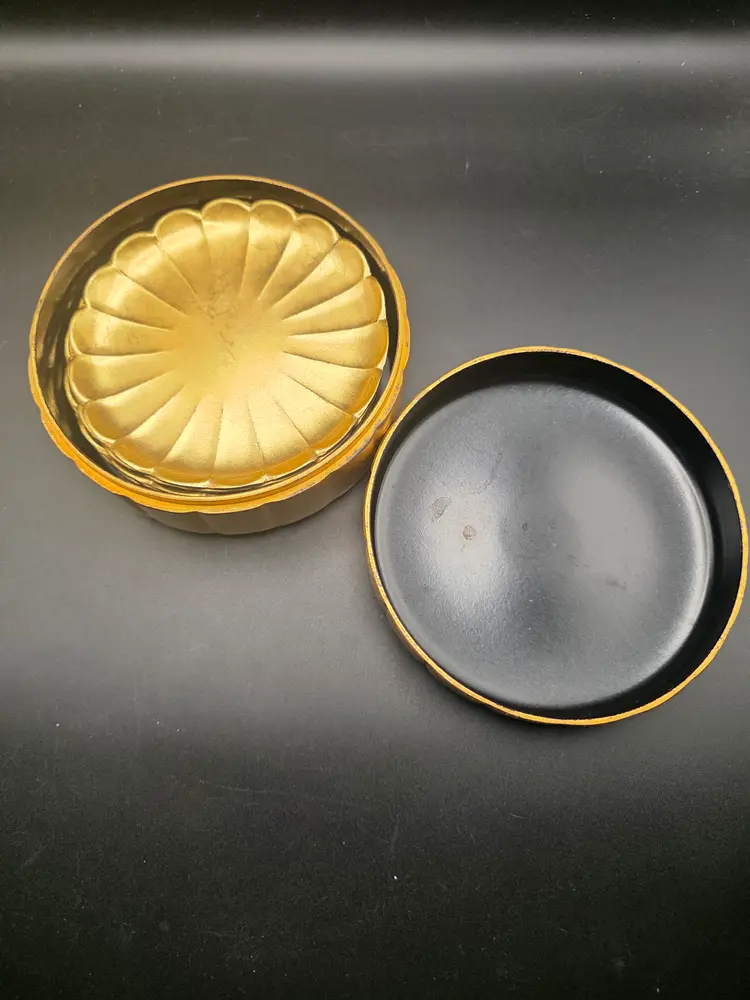 Japan Black and Gold Lacquer Coaster Set