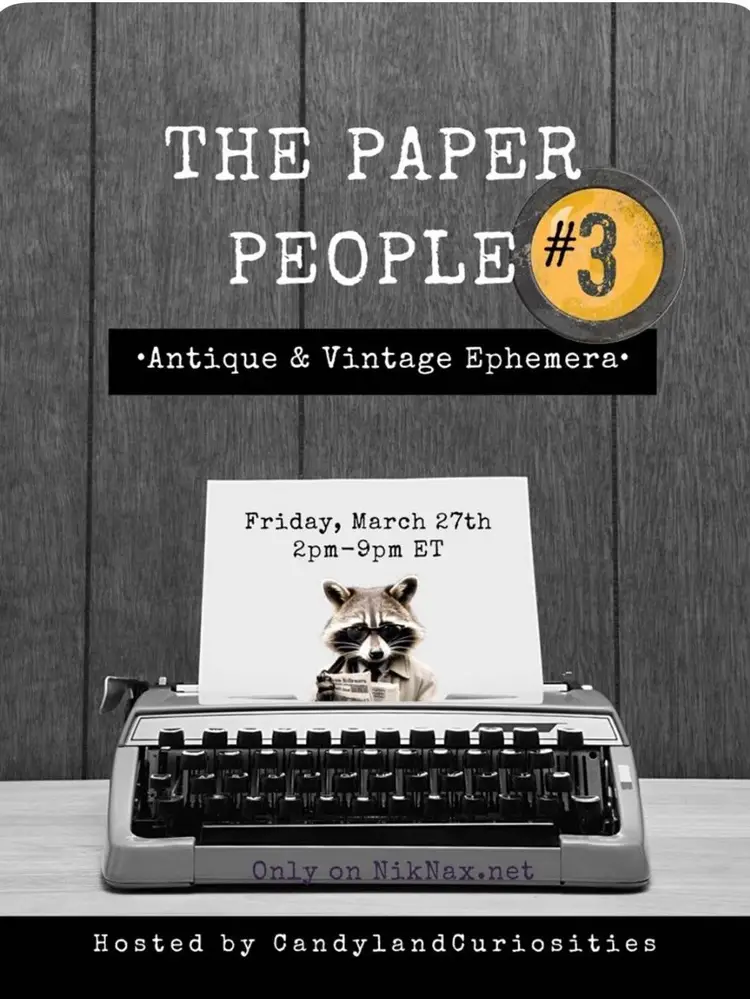 The Paper People Ephemera Train With Czlovesvintage