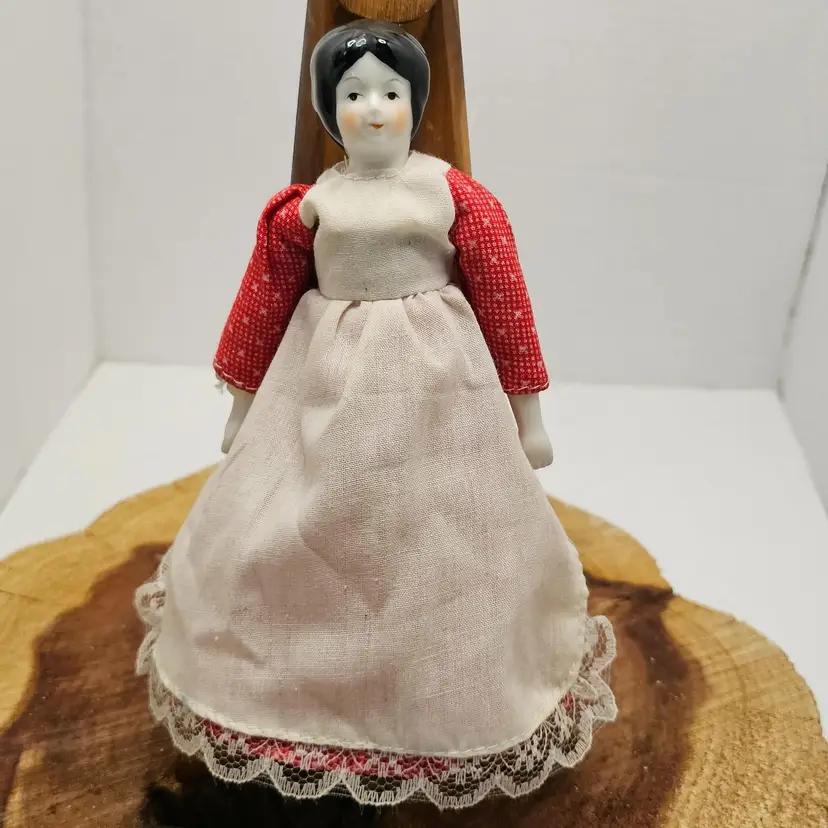 Porcelain and Cloth Doll