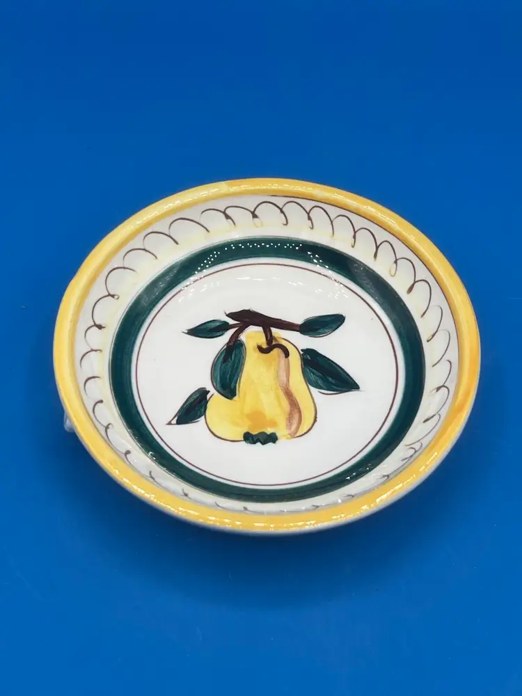 Stangl  Vintage Pottery Tureen Style Dessert Bowl W/ "Handles" And Design On Bottom