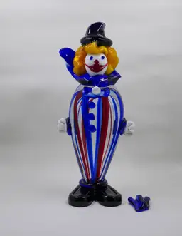 Art Glass Clown (as-is, read below)
