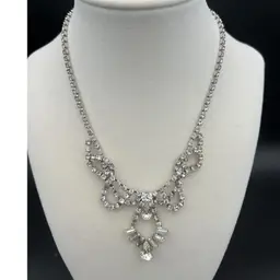 Stunning Vintage Rhinestone Choker Necklace
