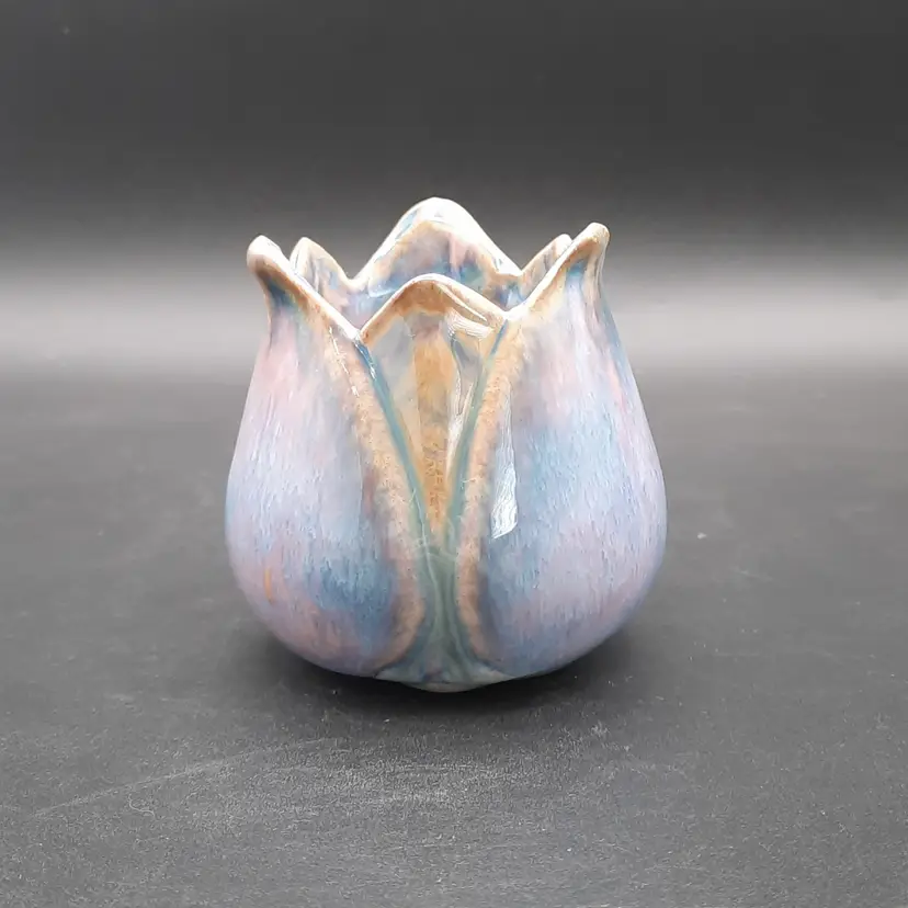 Pastel Glazed Pottery Mini Tulip Vase