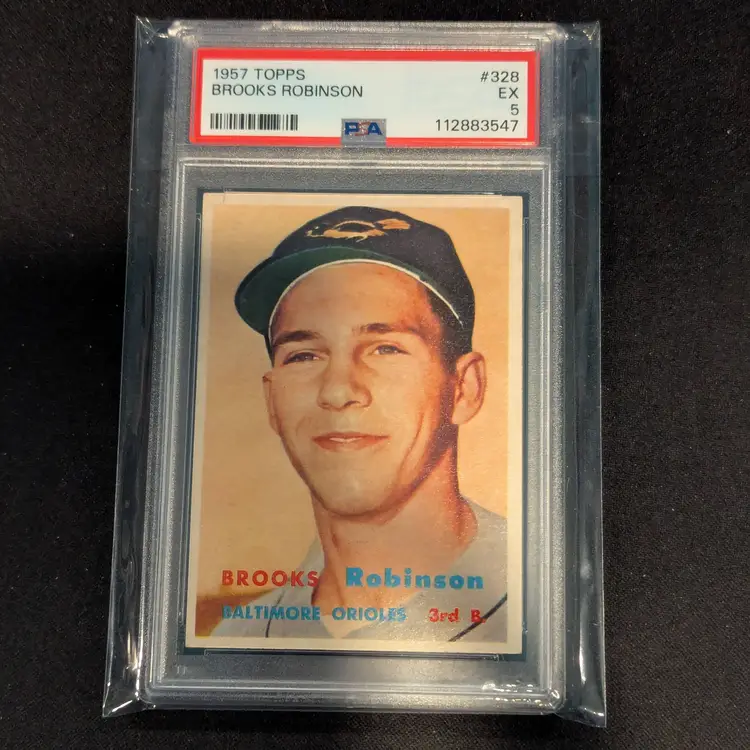 1957 Topps #328 Brooks Robinson RC Rookie PSA 5 - Baltimore Orioles