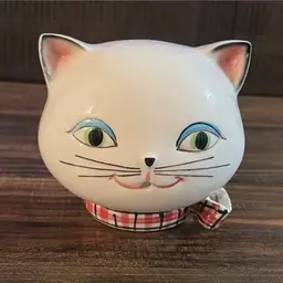 Vintage 1958 Holt Howard Kozy Kitten Cat String & Scissors Holder MCM