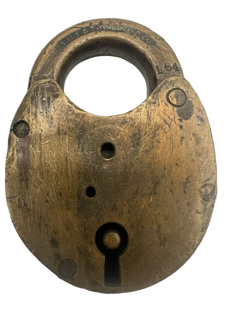 Vintage Yale L 64 Brass Padlock