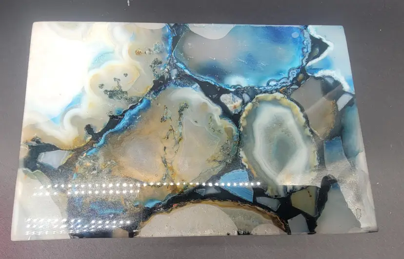 Mirrored Geode Style Trinket Box