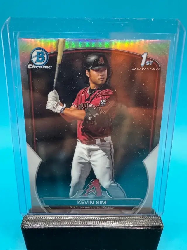 Kevin Sim 1st Bowman Chrome Refractor Arizona Diamondbacks