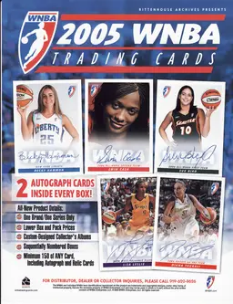 2005 WNBA Promo Sell Sheet Rittenhouse