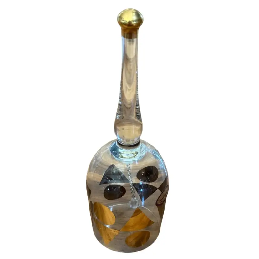 Made In The Czech Republic Mid-Century modern Crystal Bell