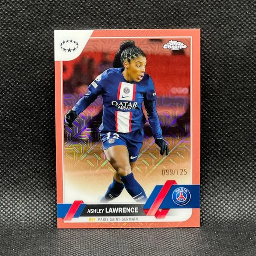 Ashley Lawrence 2022/23 Topps Chrome Rose Gold /125 Soccer Card