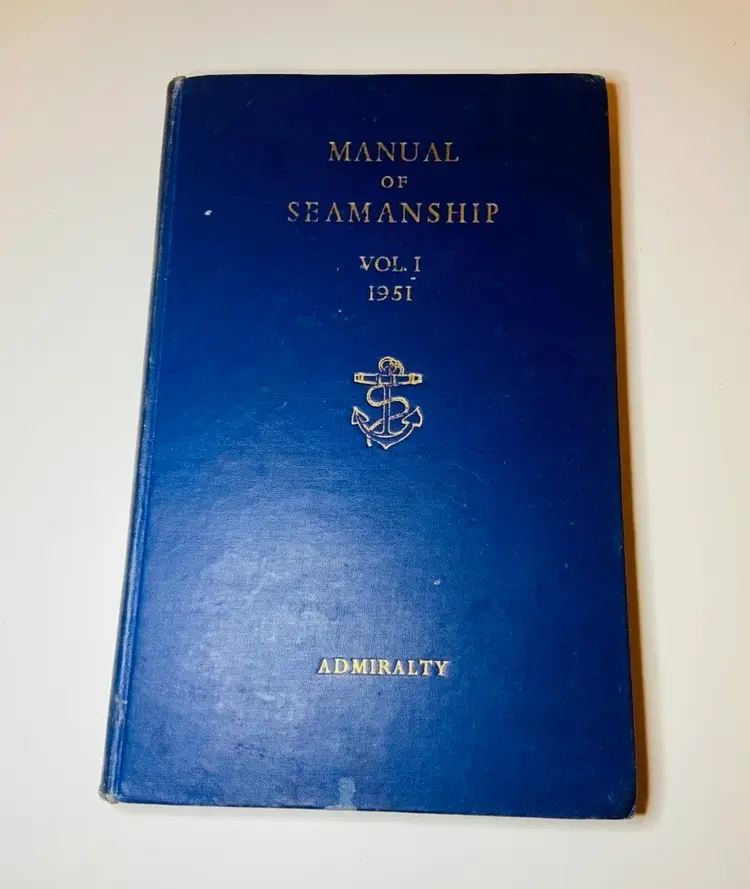 Vintage Set of 2 Naval Reference Books Nautical Coastal Academic