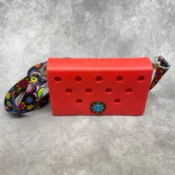 Optari Crossbody Long Strap RED Small Bag Purse Handbag Waterproof Beach Summer