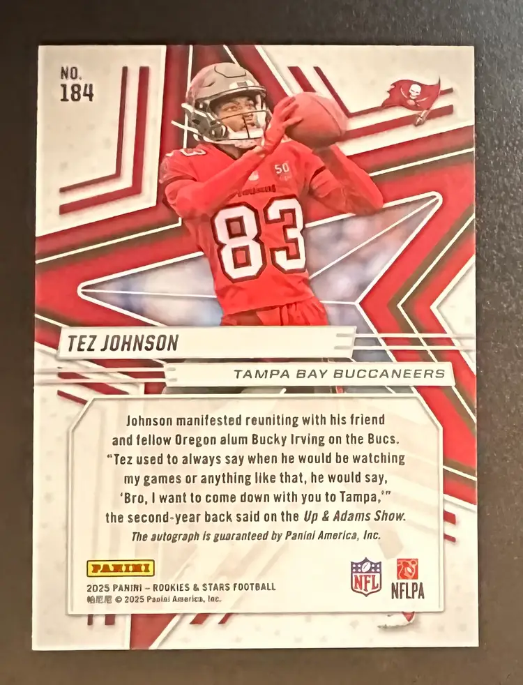 Tez Johnson Rookie Card