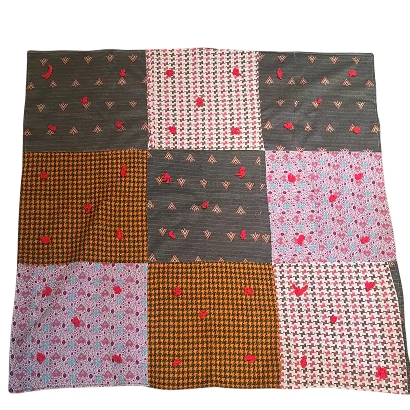 Vintage Crazy Quilt Small Blanket