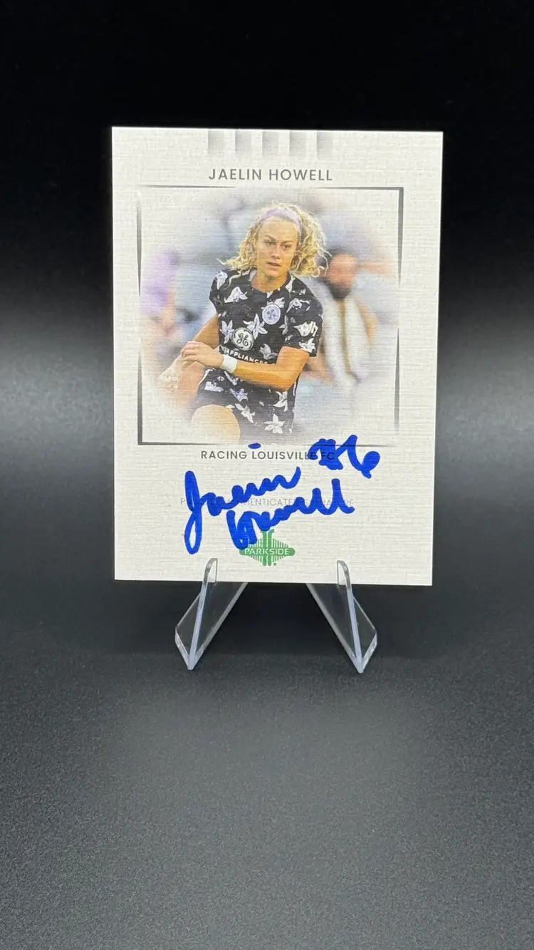 Jaelin Howell 2022 Parkside NWSL Paramount Signature Series #PSS-JH Rookie Auto RC Racing Louisville