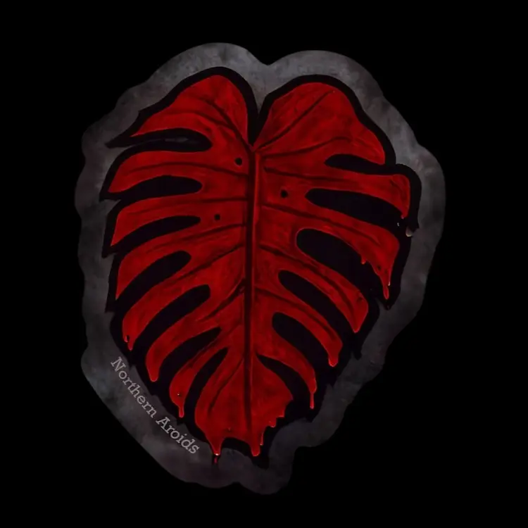 Blood-Red Spooky Sticker