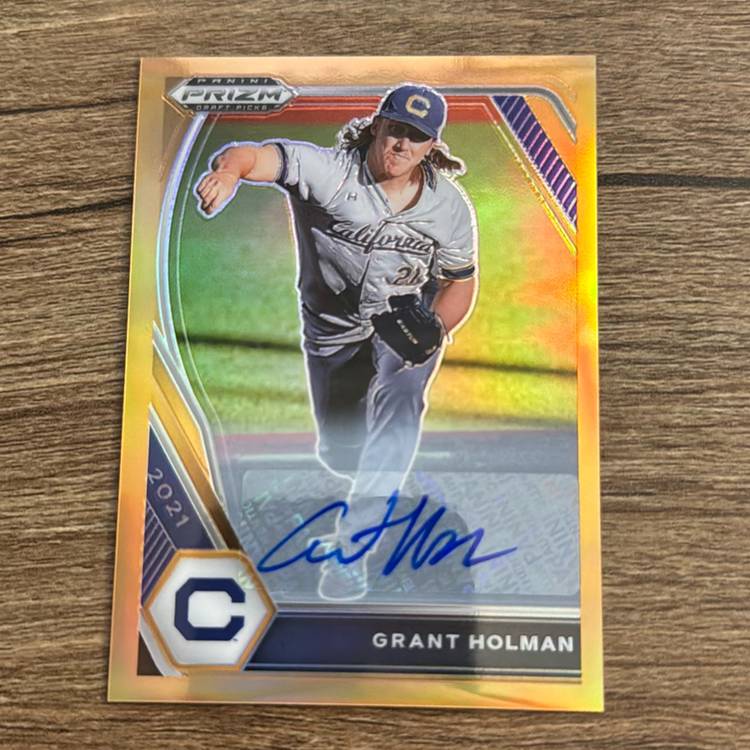 Grant Holman
2021 Panini Prizm Draft Picks 
Orange Prizm Auto /20
Oakland Athletics 