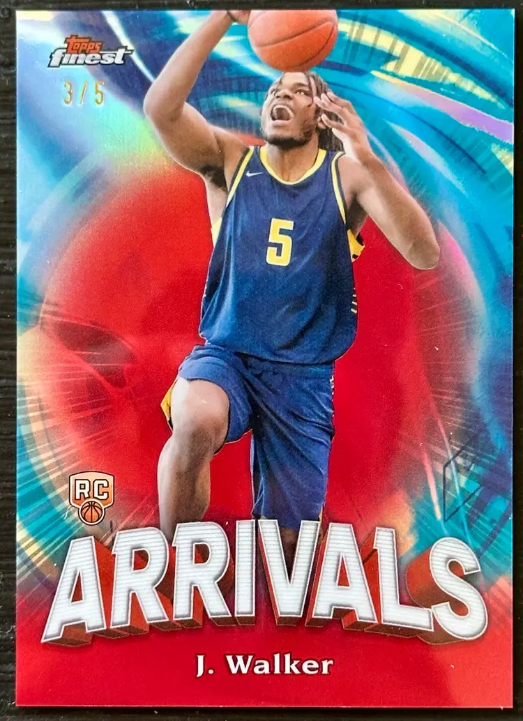 Jarace Walker RC /5 RED Arrivals 2024 Topps Finest Indiana Pacers