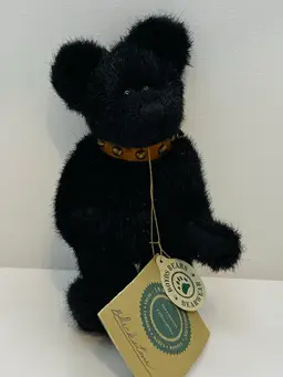Retro Boyd Bear Collection Black Bear Plushie