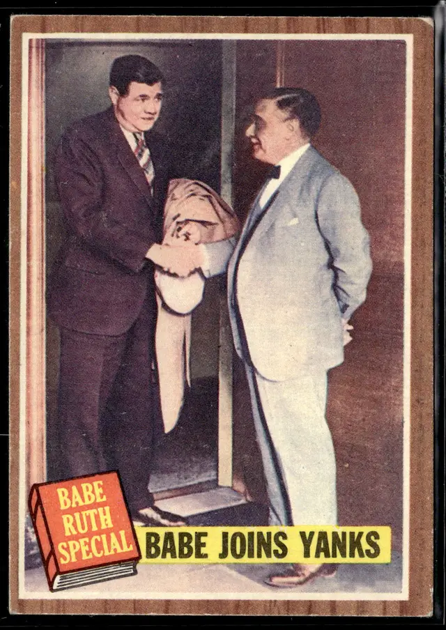 #62 Babe Ruth Joins the Yanks 1962 Topps #136a *LIVE AUCTION*