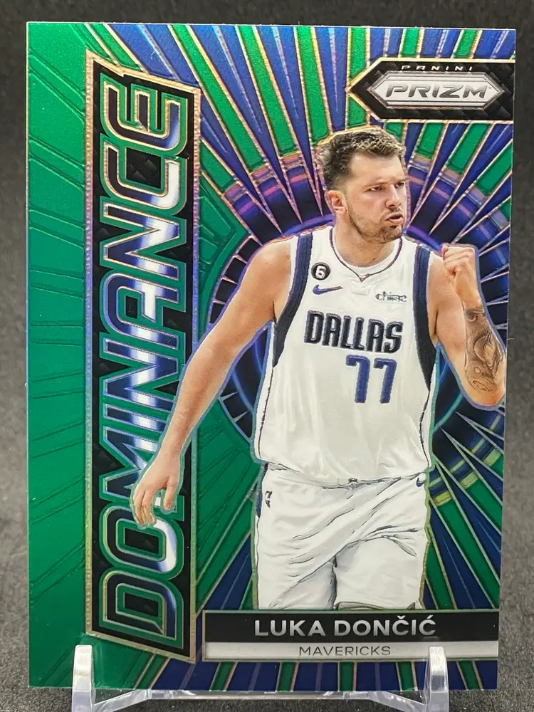 Luka Dončić 2023-24 Panini Prizm Dominance Green Prizm #2