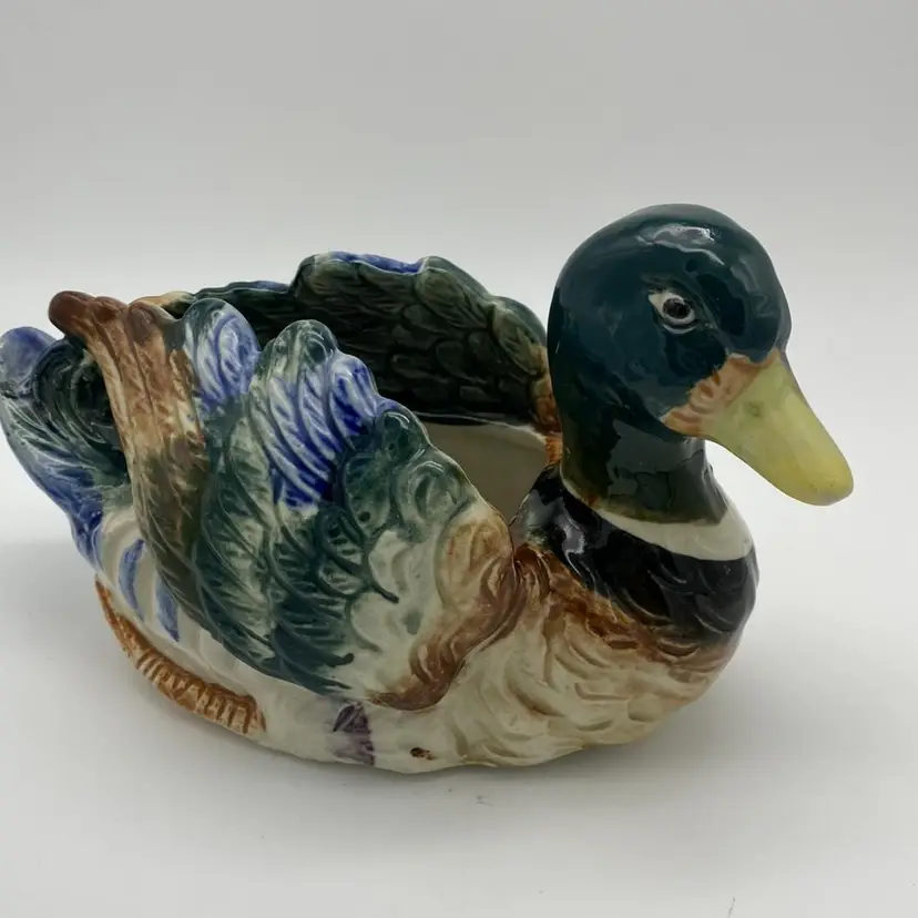PRETTY! Duck Planter Occupied Japan