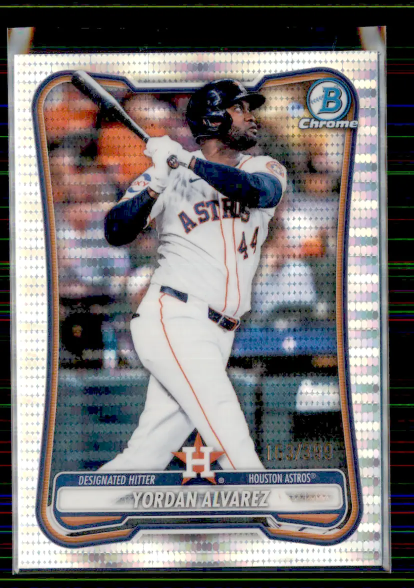 Yordan Alvarez #/399 2026 Bowman Chrome Pulsar Refractor #68 - Houston Astros - (130-18)