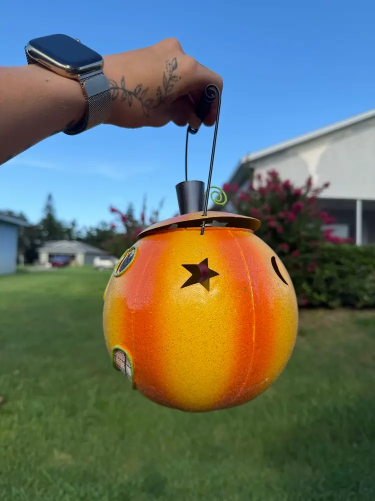 🎃Vintage Metal Jack O’ Lantern Tea-light Bucket🎃