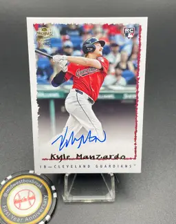 Kyle Manzardo RC Auto - 2024 Topps Archives 1995 Fan Favorites Rookie Auto - Cleveland Guardians