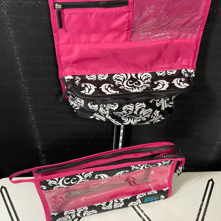Makeup Travel Toiletries 2-Piece Bag Dorm Bathroom Organization Storage