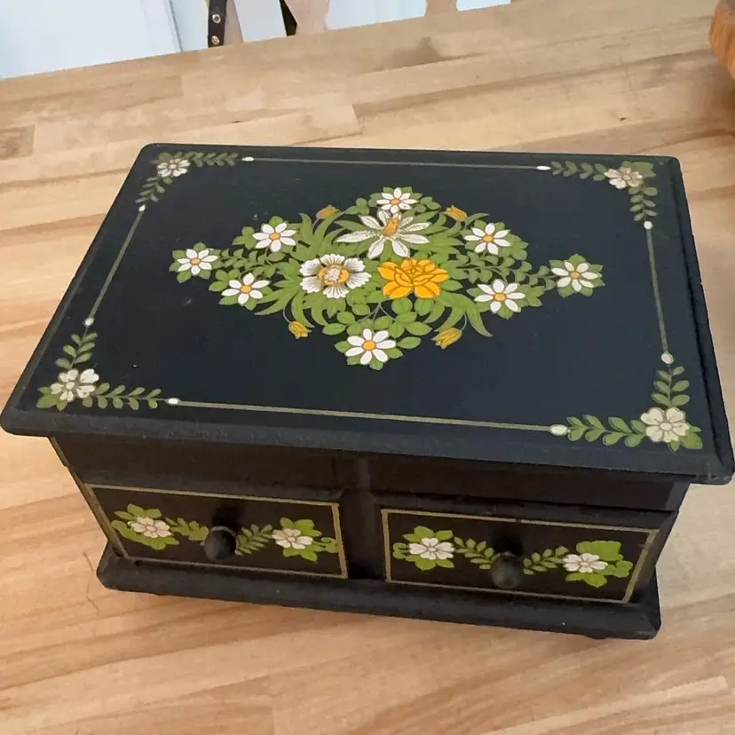 Vintage Jewelry And Music Box