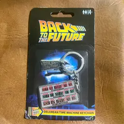 Back to The Future Delorean Time Machine Keychain Time Control
