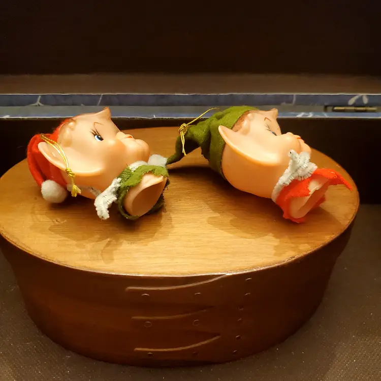 Elf head light covers ornaments