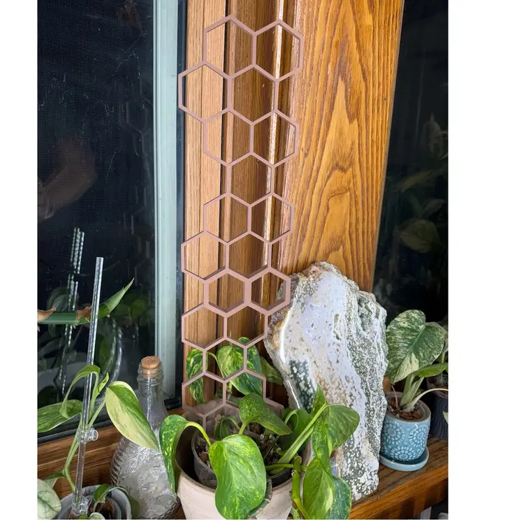 Modular Honeycomb Trellis - Matte Brown