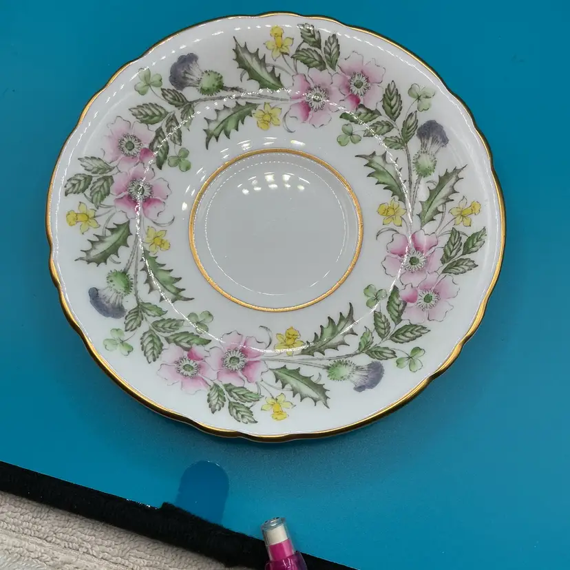 Vintage Fine China Commemorative Saucer