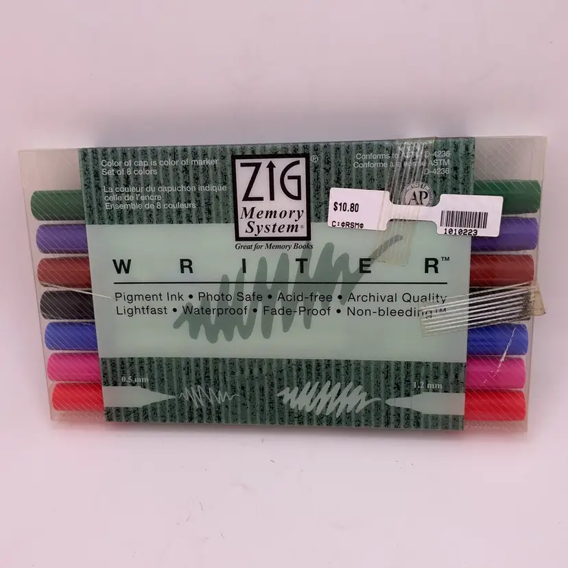 CFT Zig Memory System Pigment Ink Double Tip Markers, MISSING ONE