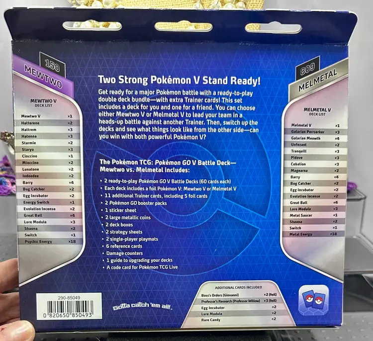 Pokemon TCG: 2022 Pokemon GO V Battle Deck Mewtwo vs. Melmetal