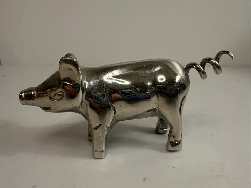 Chrome Plated Mini Pig Corkscrew